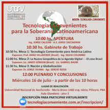 FLYER DEL EVENTO UNDAV 16 DE JULIO